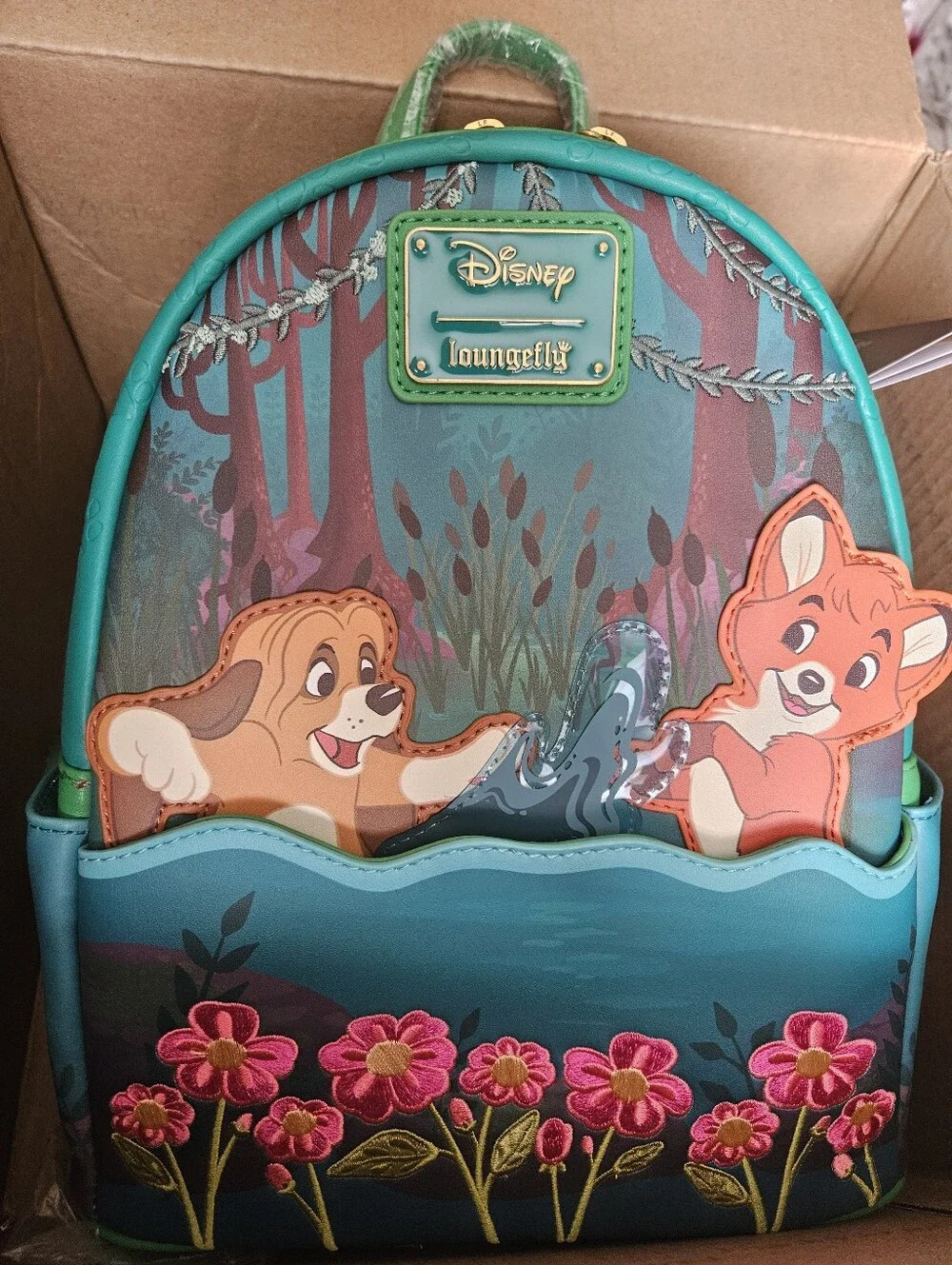 Loungefly Disney The Fox and the Hound Mini Backpack NWT
